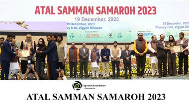 Business News | Topnotch Foundation Acknowledged and Felicitated the Winners of ATAL SAMMAN SAMAROH 2023