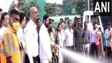 India News | Chief Minister Eknath Shinde Participates in Cleanliness Drive in Mumbai