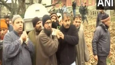 India News | Last Rites of Former J-K Cop Shot Dead by Terrorists Performed in Baramulla