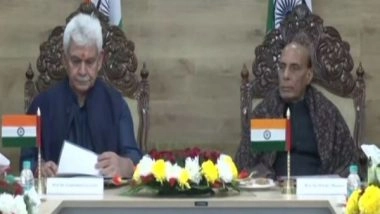 India News | J-K: Defence Minister Rajnath Singh Chairs Security Review Meeting in Jammu