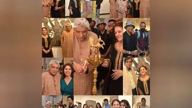 Business News | Javed Akhtar Lauds Kiran Chopra's Black & White Sculpted Paintings!