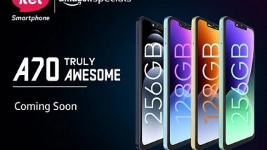 Business News | Itel A70 Set to Be India's First Smartphone with 256GB ROM, 12GB RAM Under 8K, Featuring a 6.6-inch HD+ Screen with Dynamic Bar