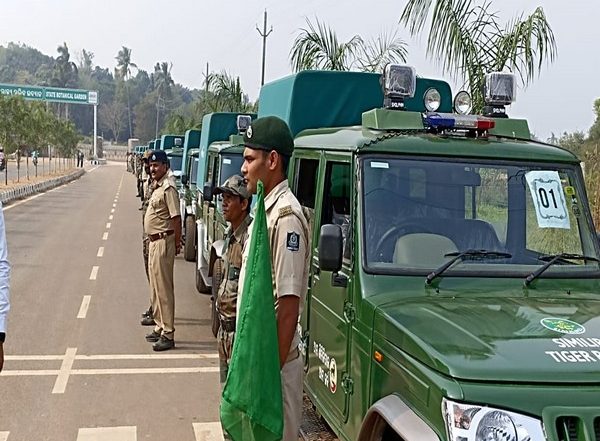 India News | Odisha: 14 Customised Vehicles Flagged off to Protect Simlipal Tiger Reserve