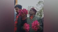India News | Ex-litigant in Ayodhya Land Dispute Case, Iqbal Ansari Showers Flowers at PM Modi's Motorcade