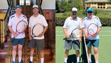 World News | Australia: Indian Envoy Plays Tennis with PM Albanese on Last Day of His Tenure