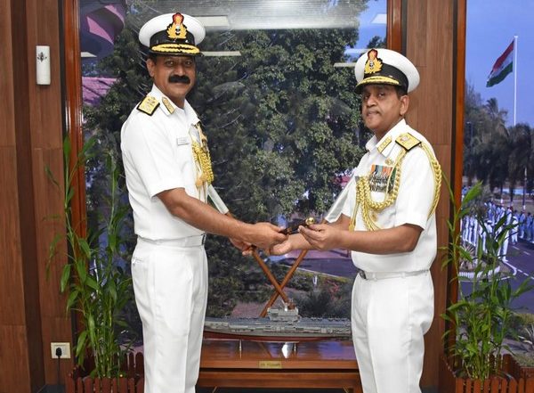 India News | Vice Admiral V Srinivas Takes over as Flag Officer Commanding-in-Chief, Southern Naval Command