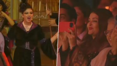 Aishwarya Rai Beams with Joy as She Records Daughter Aaradhya Bachchan's Performance at Annual Day Event (Watch Video)