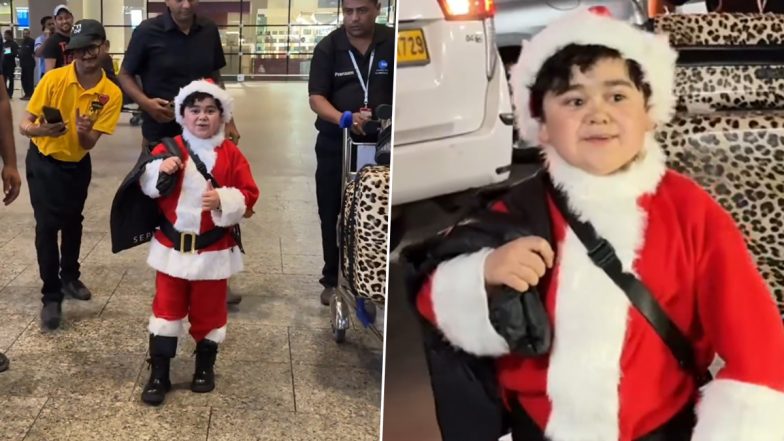 Abdu Rozik Embraces Festive Spirit Dressed as Santa Claus for Christmas 2023 Celebrations! (Watch Video)