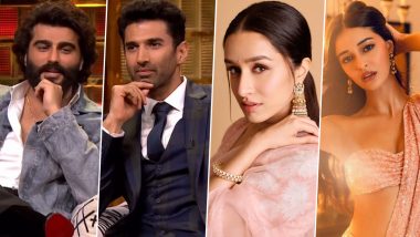 Koffee With Karan 8: Aditya Roy Kapur Left in Splits After Arjun Kapoor Says He Would Do ‘Aashiqui’ With Shraddha Kapoor and Ananya Panday in Lift (Watch Promo Video)