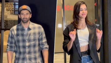 Aditya Roy Kapur Arrives for Girlfriend Ananya Panday's Kho Gaye Hum Kahan Movie Screening, Watch Video Here