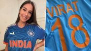 Italy Footballer Agata Isabella Centasso Picks ‘GOAT’ Virat Kohli As Her Favourite Indian Cricketer, Shares Picture of Star Batter’s No 18 Jersey
