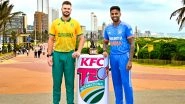 India vs South Africa Free Live Streaming Online, 2nd T20I 2023: How To Watch IND vs SA Cricket Match Live Telecast on TV?