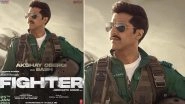 Fighter: Akshay Oberoi Looks Sharp as Squadron Leader Basheer Khan aka Bash in Hrithik Roshan and Deepika Padukone's Aerial Film (View Poster)