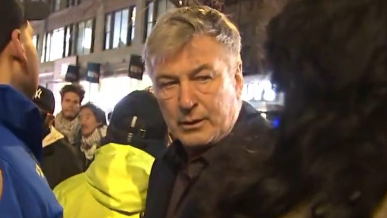 Alec Baldwin Shouts 'Shut the F***ing Mouth' After Being Confronted by Anti-Israel Protesters in New York, Gets Escorted by Cops (Watch Video)