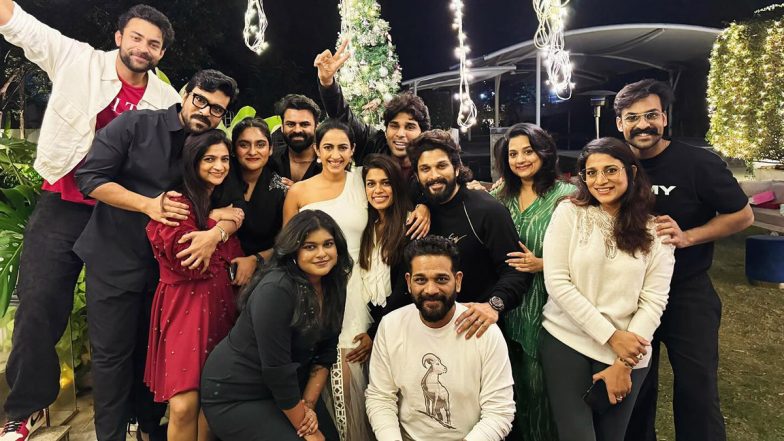 Allu Arjun, Ram Charan, Varun Tej Konidela and Other Celebs Unite for Christmas Get Together (See Pics)