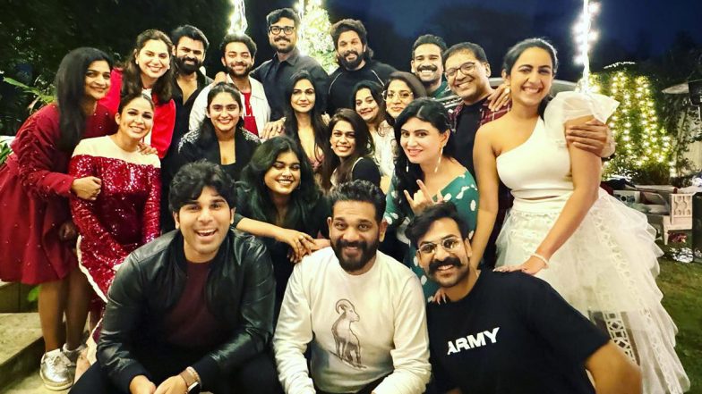 Christmas 2023: Allu Arjun and Sneha Reddy's Xmas Bash Features Ram Charan, Upasana, Cousins Allu Sirish, Varun Tej, Vaishnav Tej, and More (View Pic)