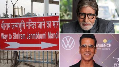 Amitabh Bachchan, Akshay Kumar Among 8000 Invitees For Ayodhya's Ram Mandir Idol Consecration Ceremony on January 22 - Reports