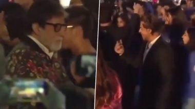 Shah Rukh Khan, Aishwarya Rai Bachchan, Abhishek Bachchan Groove to 'Deewangi Deewangi' at Their Kids' Annual Day; Amitabh Bachchan Also Joins Them (Watch Video)