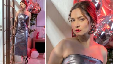 Ankita Lokhande’s Metallic Latex Off-Shoulder Dress Is the Ultimate Pick for New Year’s Party Outfit (View Pics)