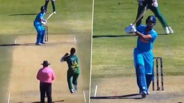Arshdeep Singh Six Video: Watch Team India Bowler Flick Beuran Hendricks For Massive Six During IND vs SA 3rd ODI 2023
