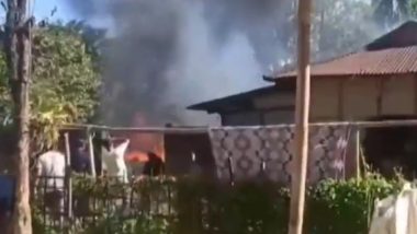 Assam Fire: Massive Blaze Erupts at Godown in Demaji, Properties Worth Lakhs Gutted (Watch Video)