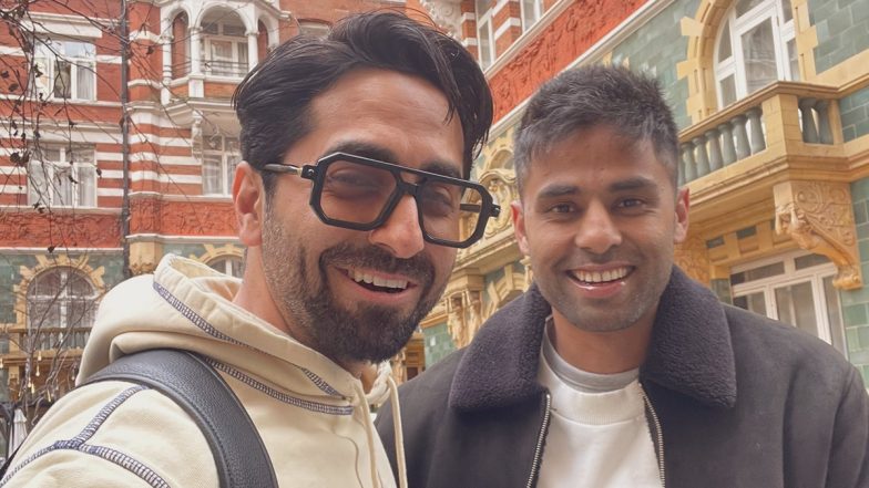 Ayushmann Khurrana Crosses Paths With Suryakumar Yadav, Wishes SKY a Speedy Recovery