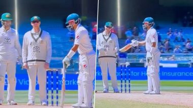 Babar Azam Comes Up With ‘Tu Aaja’ Reaction After Steve Smith Interferes As Pakistan Batsman Takes Guard During AUS vs PAK MCG Test 2023, Video Goes Viral