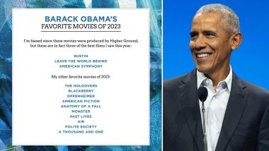 Barack Obama Unveils Top Movie Picks of 2023: Oppenheimer, Air, and Leave the World Behind Dominate His Favourites List