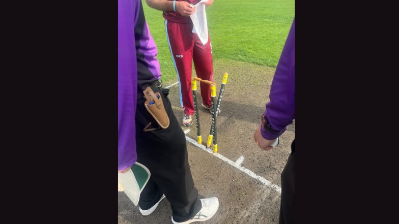 Bizarre! Batter Ruled Not Out After Bails Stay On Despite Middle-Stump Being Knocked Back in Australian Club Cricket Match, Fans React