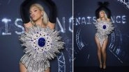 Beyonc&eacute; Exudes Elegance and Glamour in White Blue Crystal Dress at London's Renaissance Premiere After Party (View Pics)