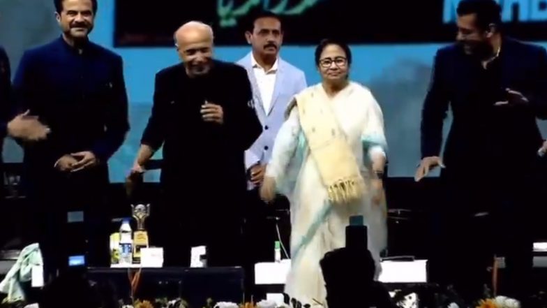 Kolkata International Film Festival 2023: Salman Khan, Anil Kapoor, and Sonakshi Sinha Dance Alongside CM Mamata Banerjee at Inaugural Ceremony In Kolkata (Watch Video)