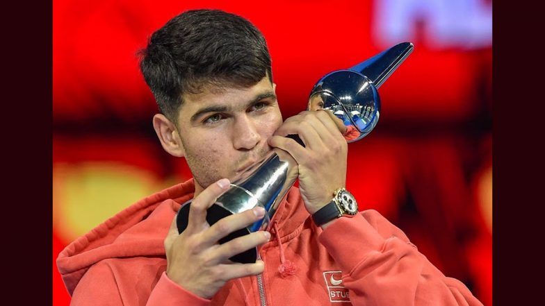 Carlos Alcaraz Beats Novak Djokovic To Clinch Victory in Riyadh Season Tennis Cup