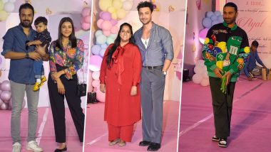 Orry, Kajal Aggarwal-Gautam Kitchlu and Others Attend Arpita Khan Sharma–Aayush Sharma’s Daughter Ayat’s Pre-Birthday Bash (Watch Videos)