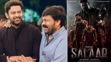 Salaar: Chiranjeevi Extends Congratulations to Rebel Star Prabhas, Prashanth Neel, and Entire Team for The Film's Success (View Post)