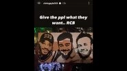 &lsquo;Give the Ppl What They Want..RCB&rsquo; Chris Gayle Shares Picture of Poster Featuring Him, Virat Kohli and AB de Villiers on Instagram Story
