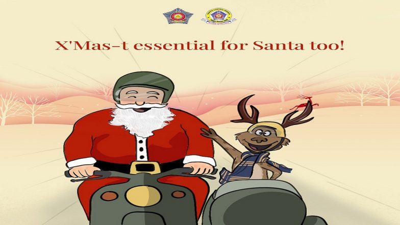 Ho Ho Ho! Mumbai Traffic Police&rsquo;s Witty Merry Christmas Greetings for Safe Festival Wow Citizens