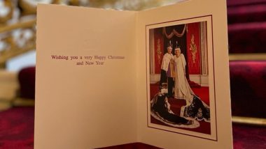 Christmas Card 2023: Buckingham Palace Releases Image of Xmas Card With Picture of King Charles III and Queen Camilla As Part of UK's Royal Tradition