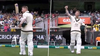 David Warner Bids Farewell to MCG for One Final Time As He Departs After Getting Dismissed in AUS vs PAK 2nd Test 2023 Day 3 (Watch Video)