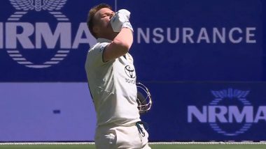 David Warner's 'Silence' Celebration Video Goes Viral As he Answers Critics With a Century in First Test Against Pakistan at Perth