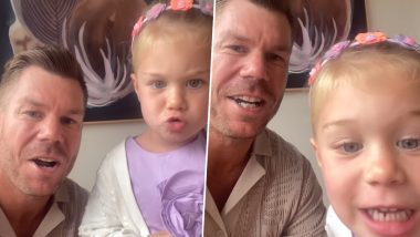 David Warner Shares Adorable Video With Daughter Isla To Wish Fans on Christmas 2023 (See Instagram Post)