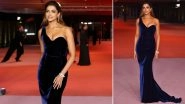 Deepika Padukone Slays in Blue Velvet Gown As She Attends the Academy Museum Gala in LA (View Pics)