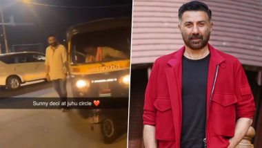 'Drunk' Sunny Deol Spotted Getting Into Rickshaw at Night in Mumbai, Fans Believe It's Shoot for His Next Film Safar (Watch Video)