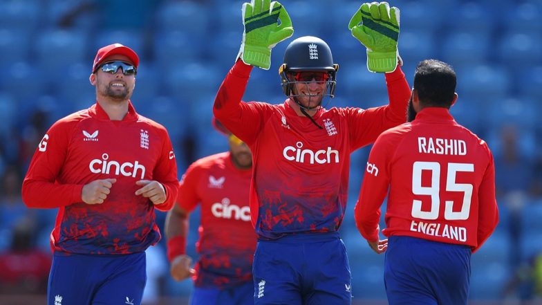 West Indies vs England 3rd T20I 2023 Live Streaming Online on FanCode: Watch Telecast of WI vs ENG Cricket Match on TV in India