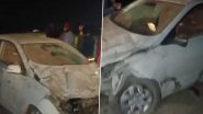 Faridkot Road Accident: Five Killed After Car Hits Tree, Another Vehicle Overturns on Bathinda-Faridkot Road Near Wada Bhaika Village in Punjab (Watch Video)