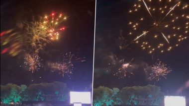 Fireworks Go Off at Adelaide Oval On New Year's Eve After Adelaide Strikers vs Melbourne Stars BBL 2023-24 Match, Video Goes Viral