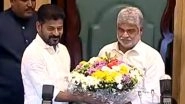 Congress Leader Gaddam Prasad Kumar Unanimously Elected Speaker of Telangana Assembly (Watch Video)