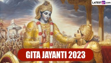 Gita Jayanti (Gita Mahotsav) 2023 Date and Significance: Know About the Hindu Observance That Marks the Day the Bhagavad Gita Dialogue Occurred Between Arjuna and Lord Krishna