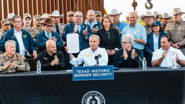 Texas Governor Greg Abbott Signs Bill That Lets Police Arrest Migrants Who Enter the US Illegally