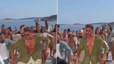 Fighter: Hrithik Roshan Showcases Power-Packed Energy in Unseen BTS Clip From 'Ishq Jaisa Kuch' Song (Watch Video)