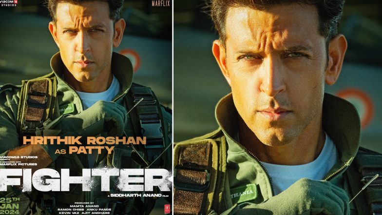 Fighter: Hrithik Roshan's Patty Gears Up as Air Force Flight Officer in New Poster From Sidharth Anand’s Directorial (View Pic)